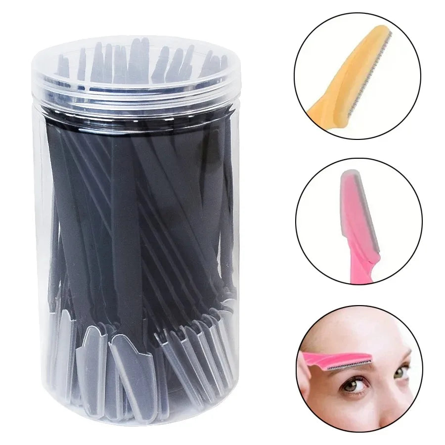 30 Pcs Eyebrow Razors For Women With Precision Safety Cover-6