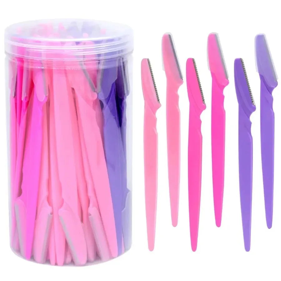 30 Pcs Eyebrow Razors For Women With Precision Safety Cover-11