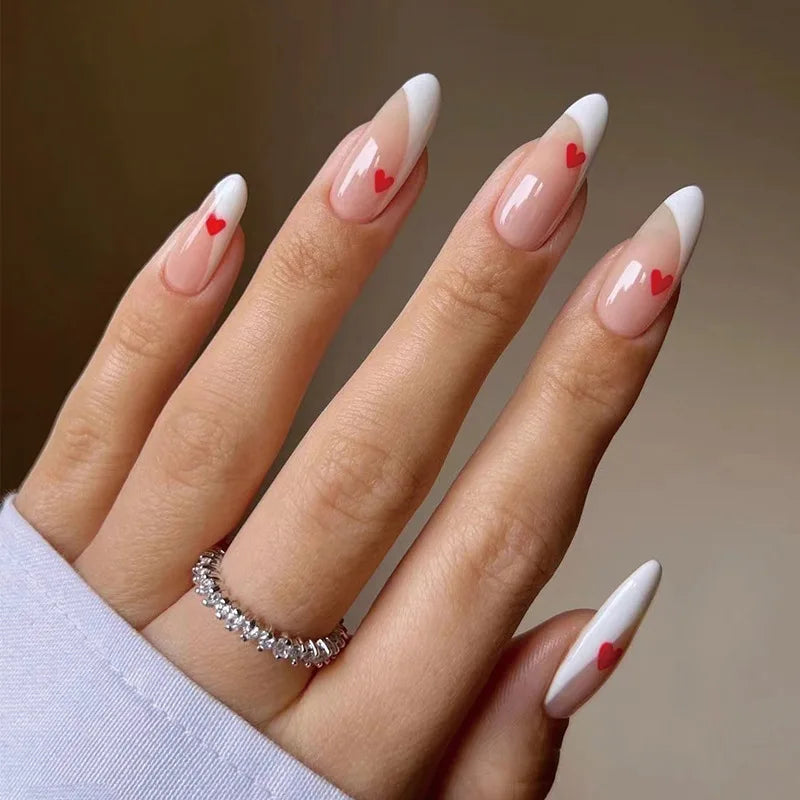 Almond Press On Nail Tips-56