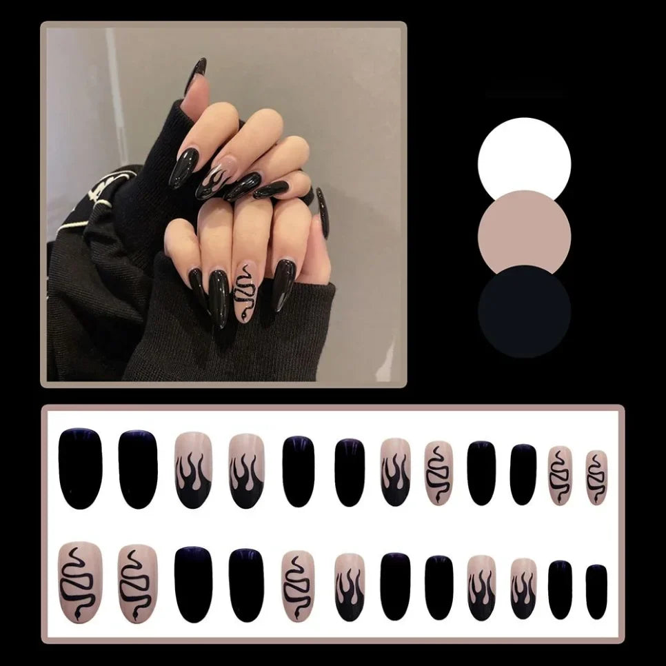 Almond Press On Nail Tips-1