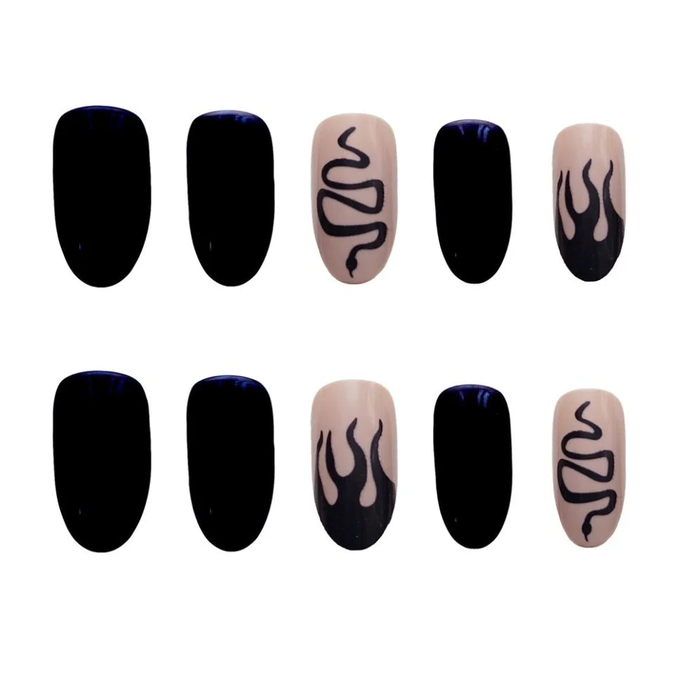 Almond Press On Nail Tips-2