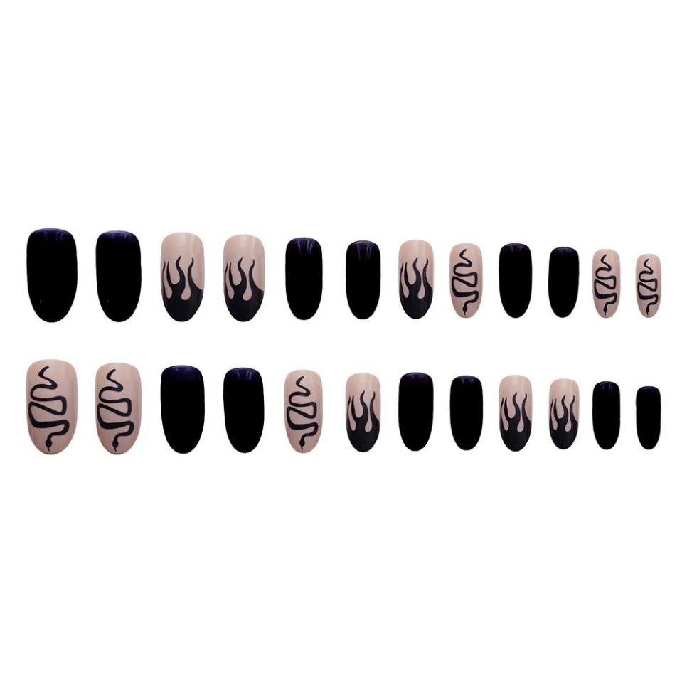 Almond Press On Nail Tips-3