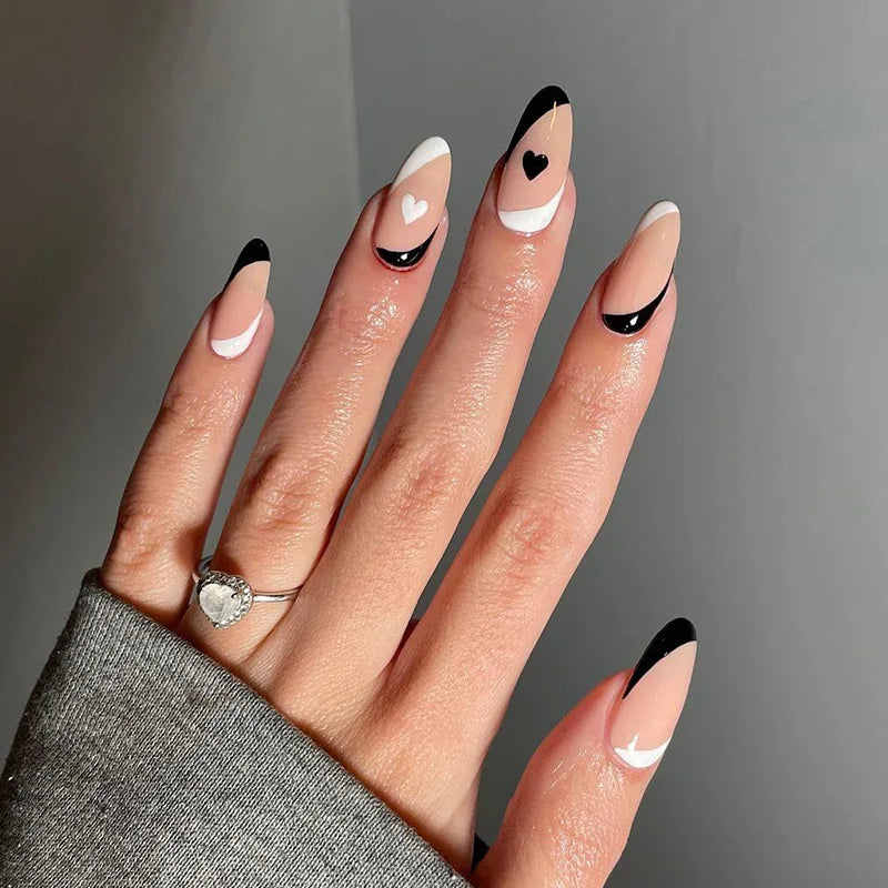 Almond Press On Nail Tips-6