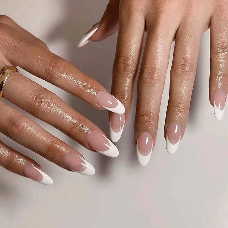 Almond Press On Nail Tips-8