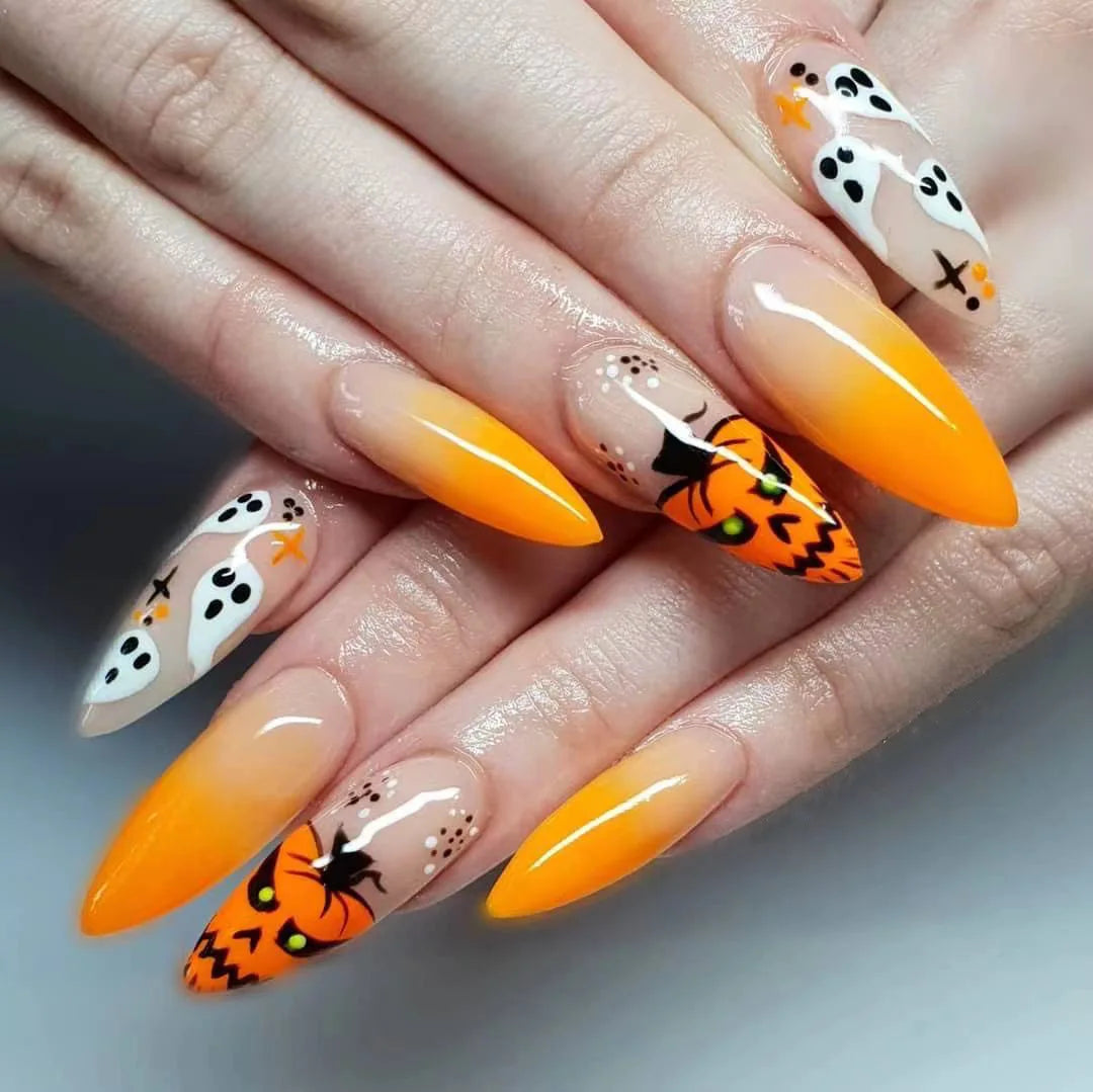 Almond Press On Nail Tips-9