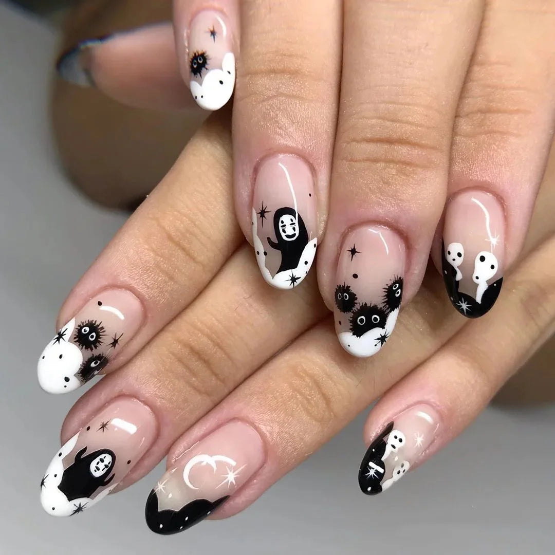 Almond Press On Nail Tips-11