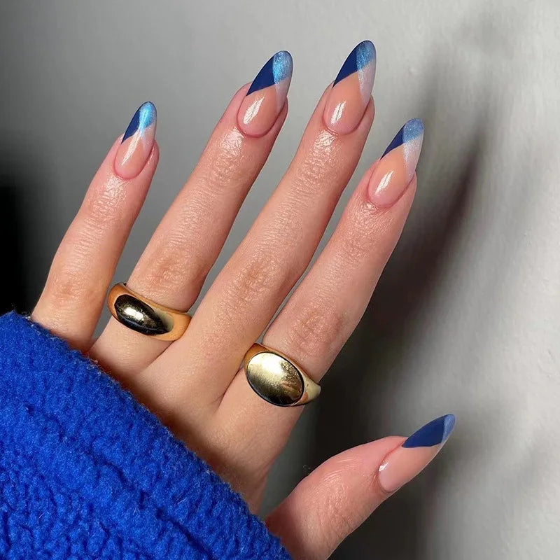 Almond Press On Nail Tips-18