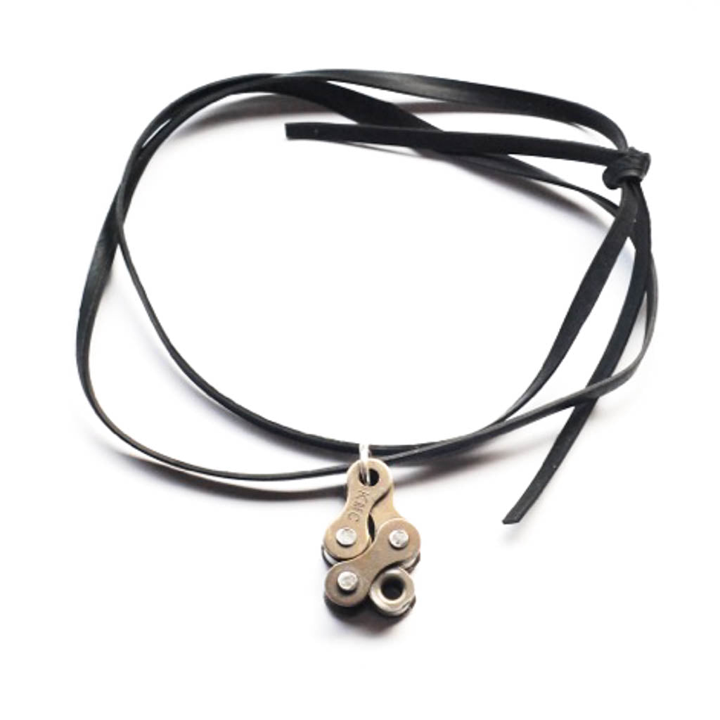 Bikeman Recycled Bike Chain Pendant Necklace-2