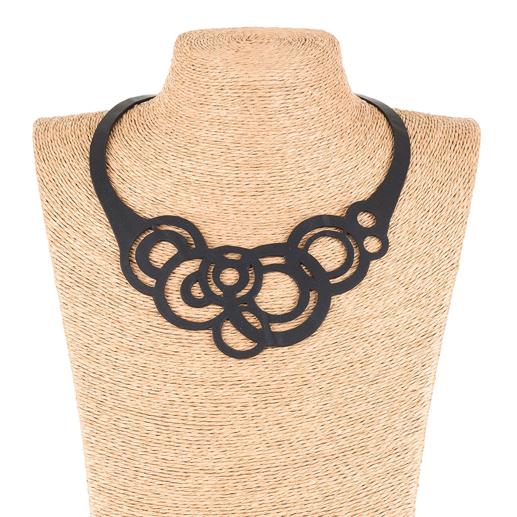 Circular Rubber Necklace-0