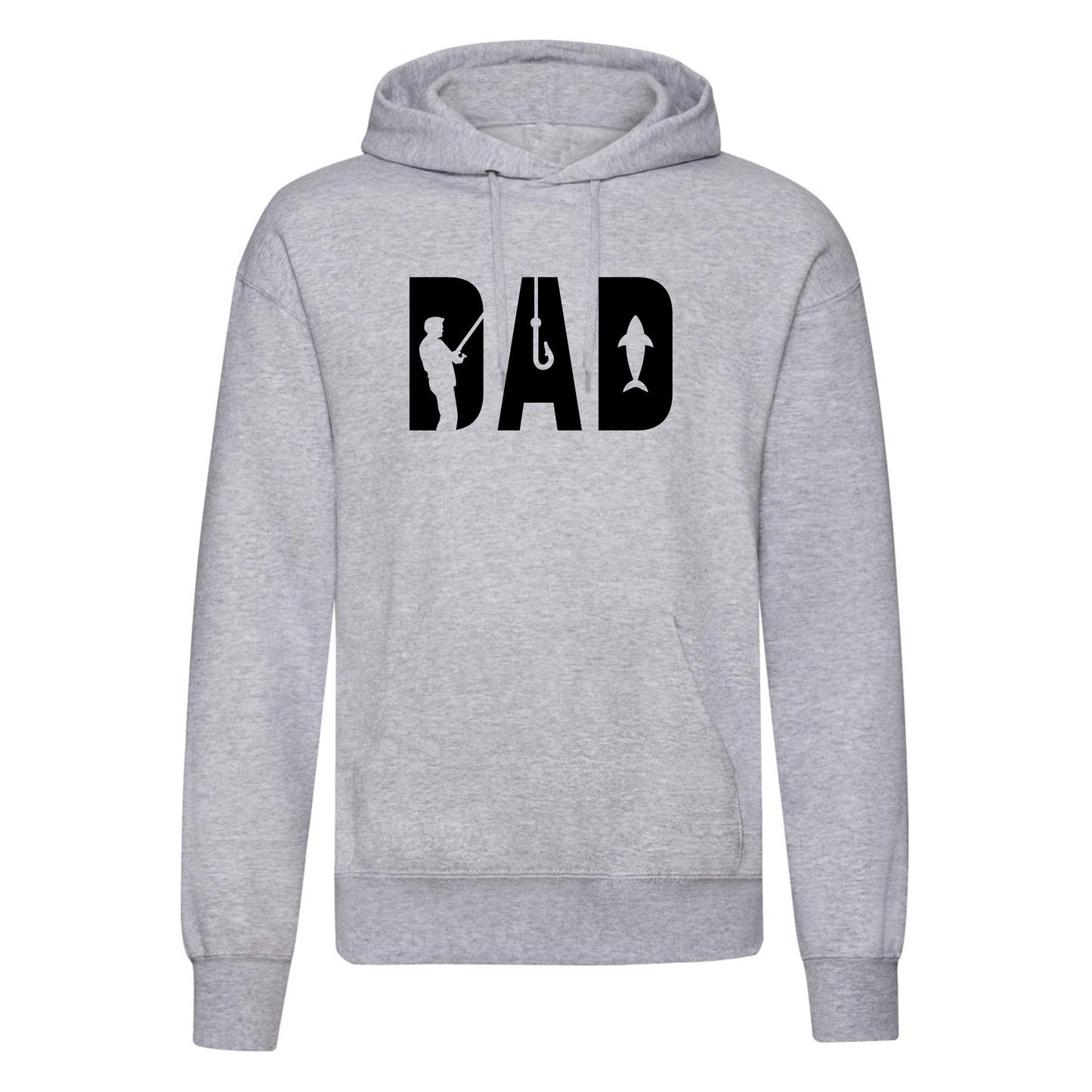 Dad Angling Printed Hoodie-2