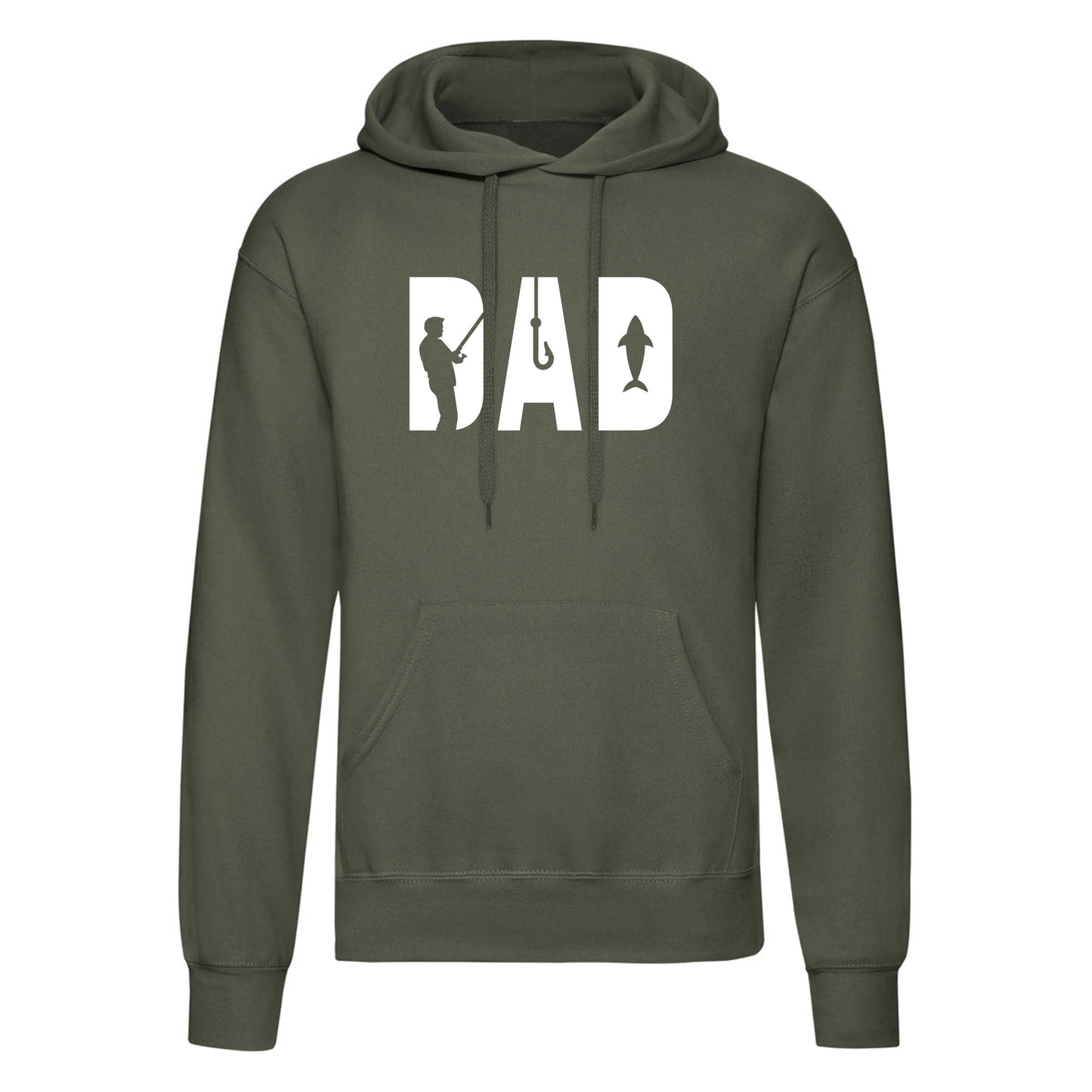 Dad Angling Printed Hoodie-3
