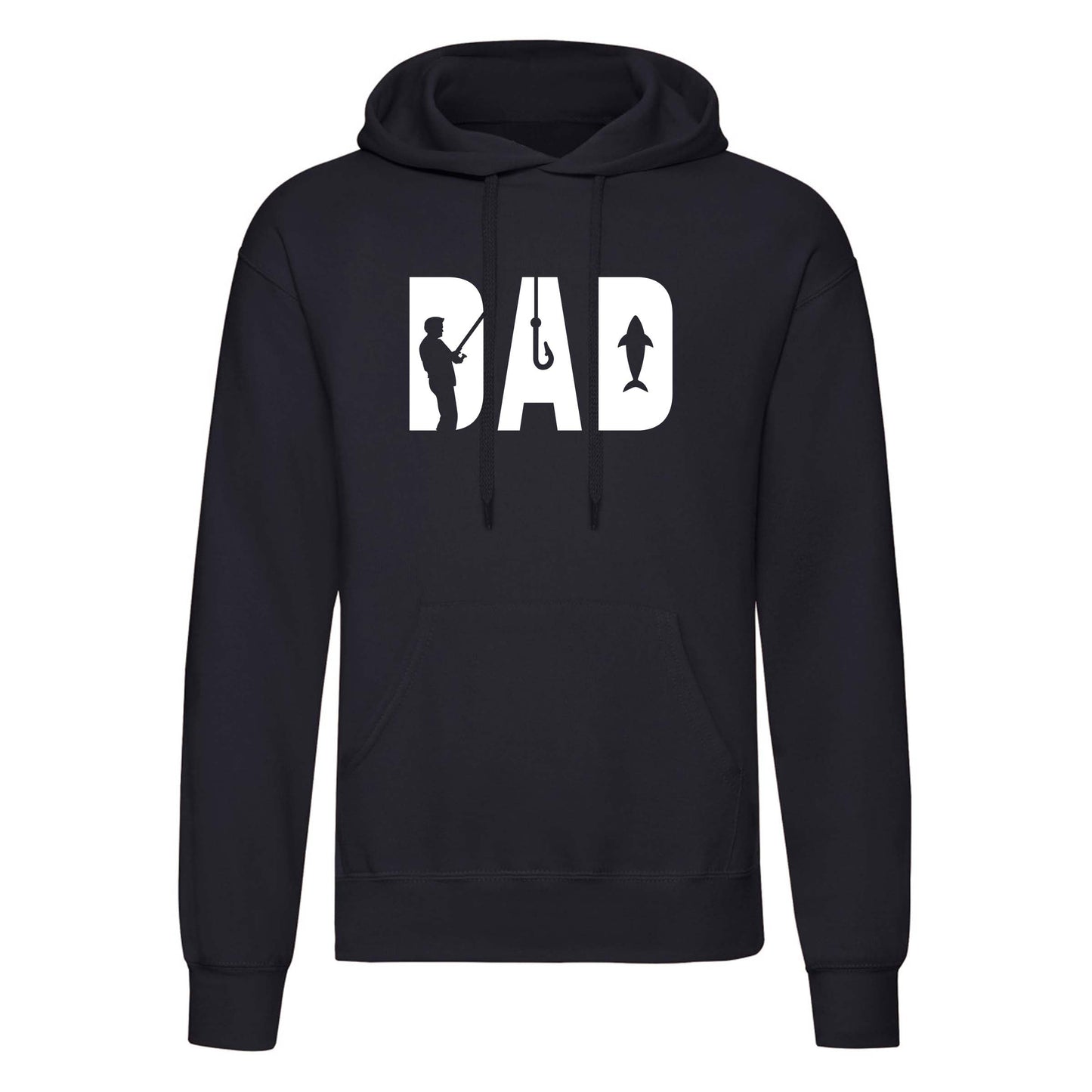 Dad Angling Printed Hoodie-4