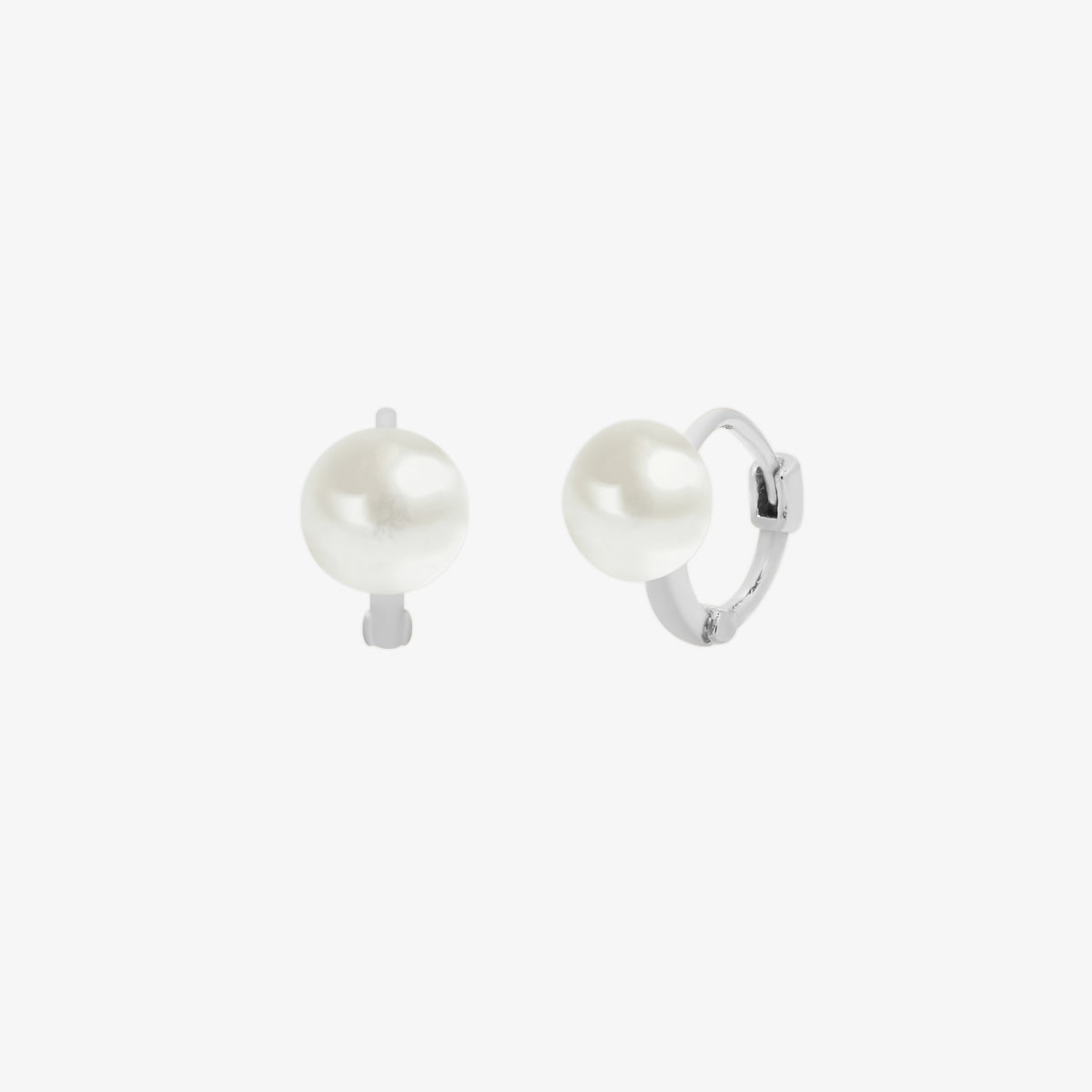 Fresh Water Pearl Huggie Earring-5