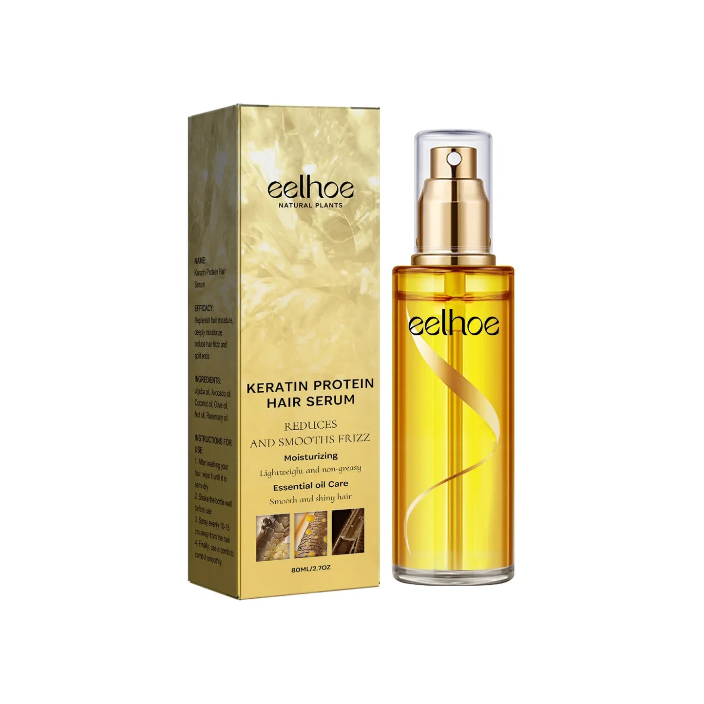 EELHOE Keratin Repair Serum Spray-5