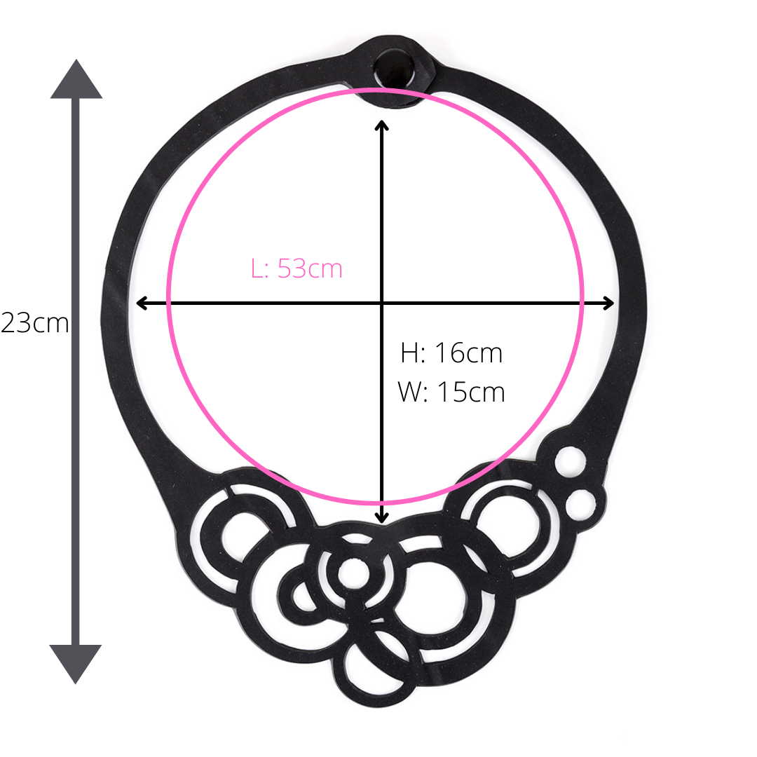 Circular Rubber Necklace-4
