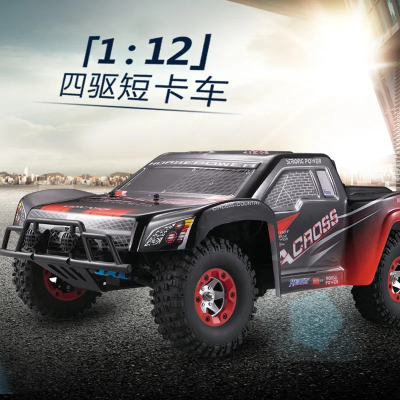 High-Speed 1:12 Off-Road Remote Control Truck - 4WD Drift Fun-1