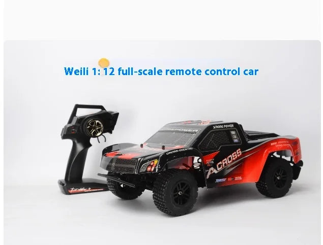 High-Speed 1:12 Off-Road Remote Control Truck - 4WD Drift Fun-5