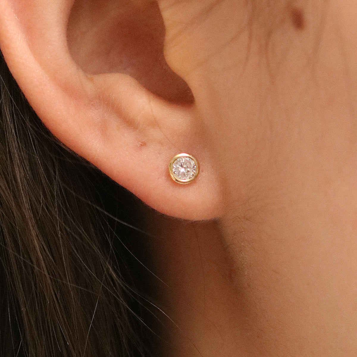 White topaz studs-2