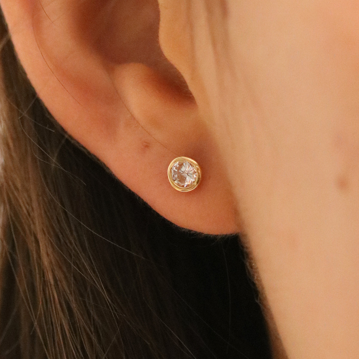 White topaz studs-1