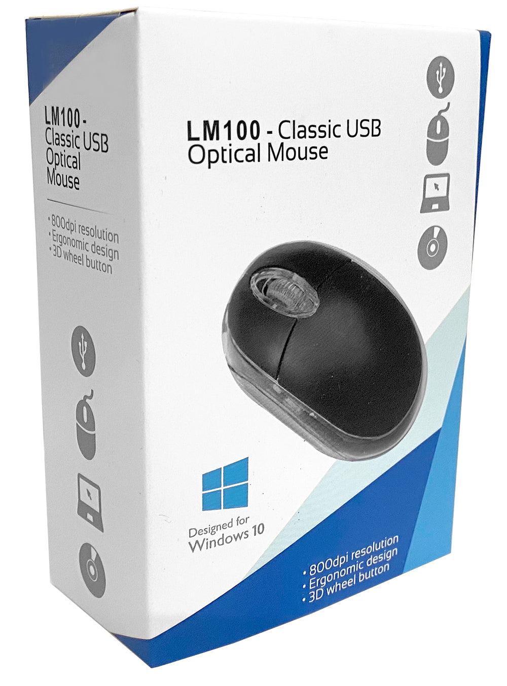 BCL LM100 Optical USB Wired Mini Mouse - MSE-VB-67S-1
