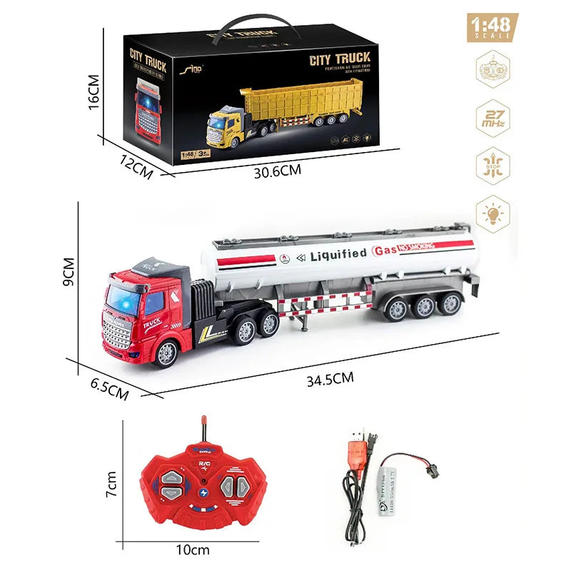 Remote Control Metal Bulldozer Truck - Perfect Gift for Boys-12