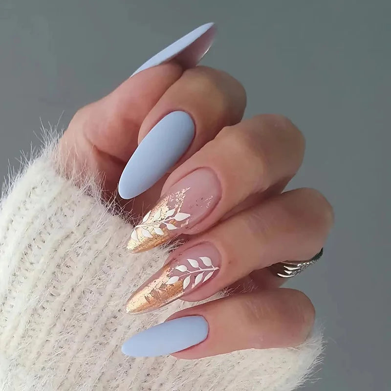Almond Press On Nail Tips-67