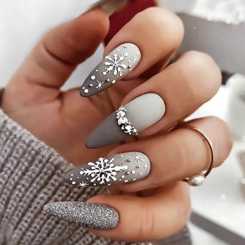 Almond Press On Nail Tips-52