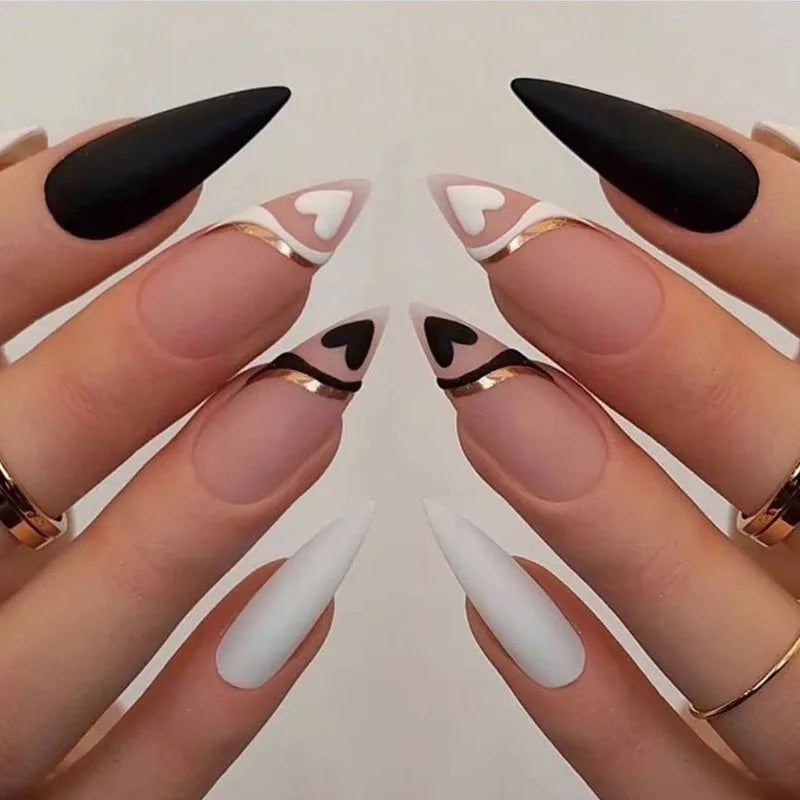 Almond Press On Nail Tips-49