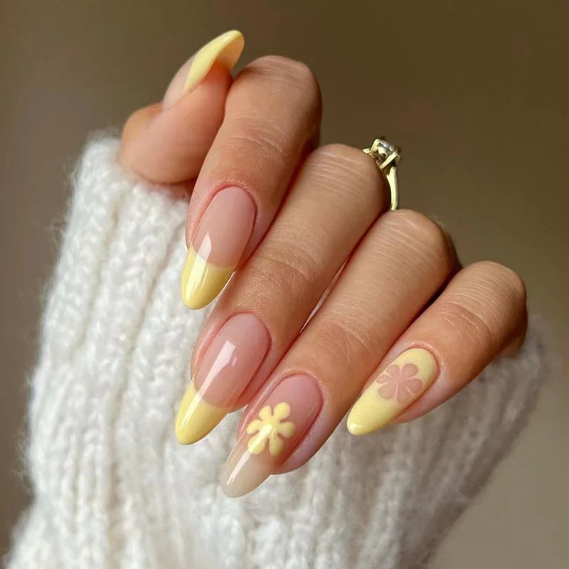 Almond Press On Nail Tips-69