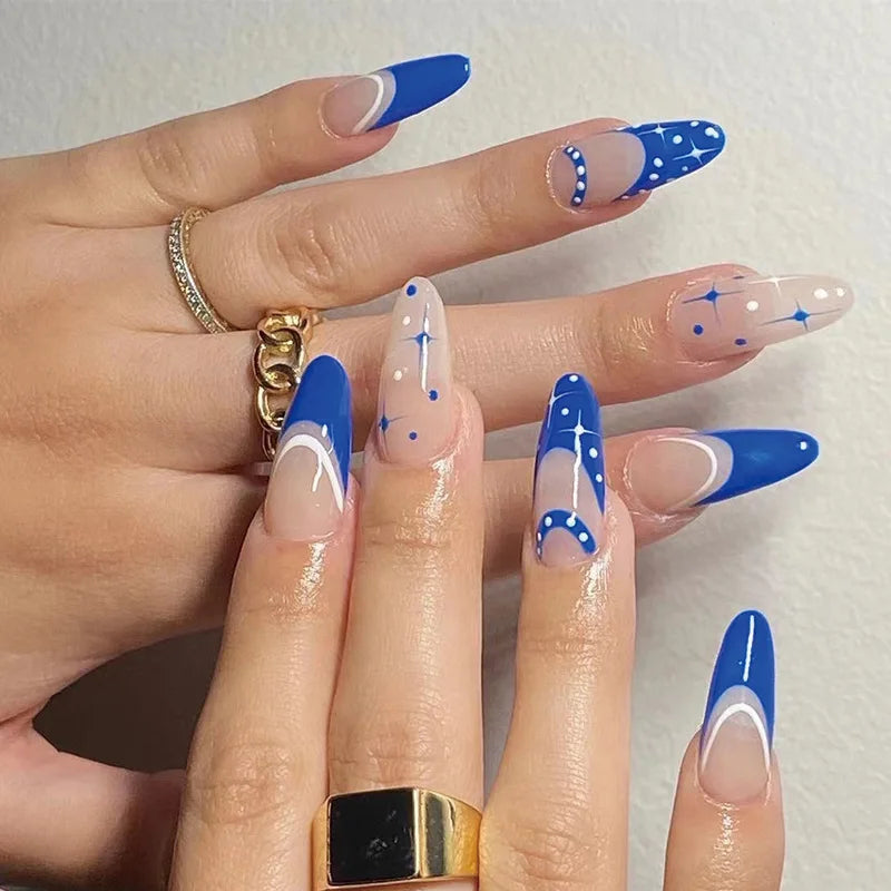 Almond Press On Nail Tips-43