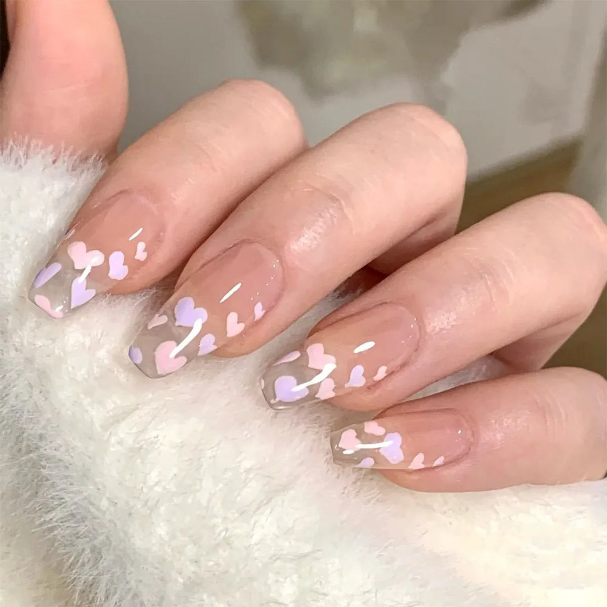 Almond Press On Nail Tips-58