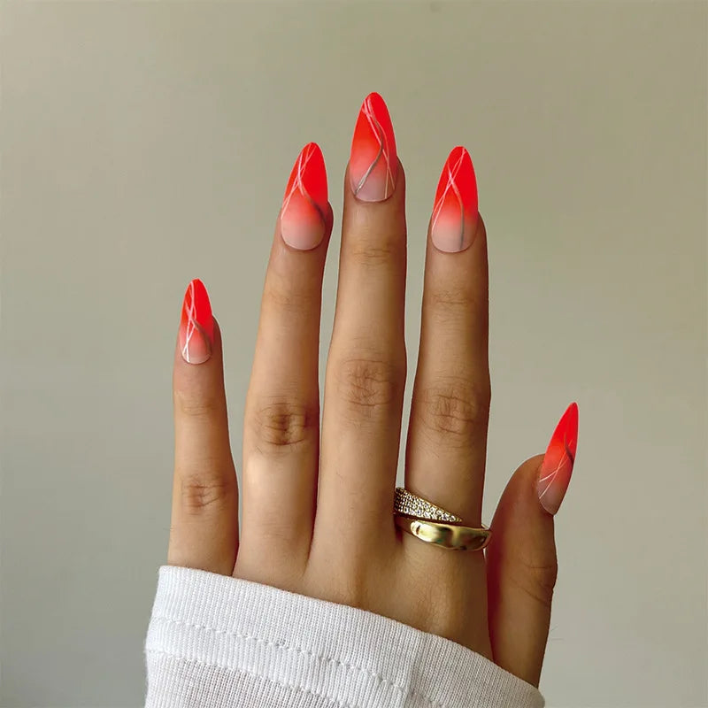 Almond Press On Nail Tips-50