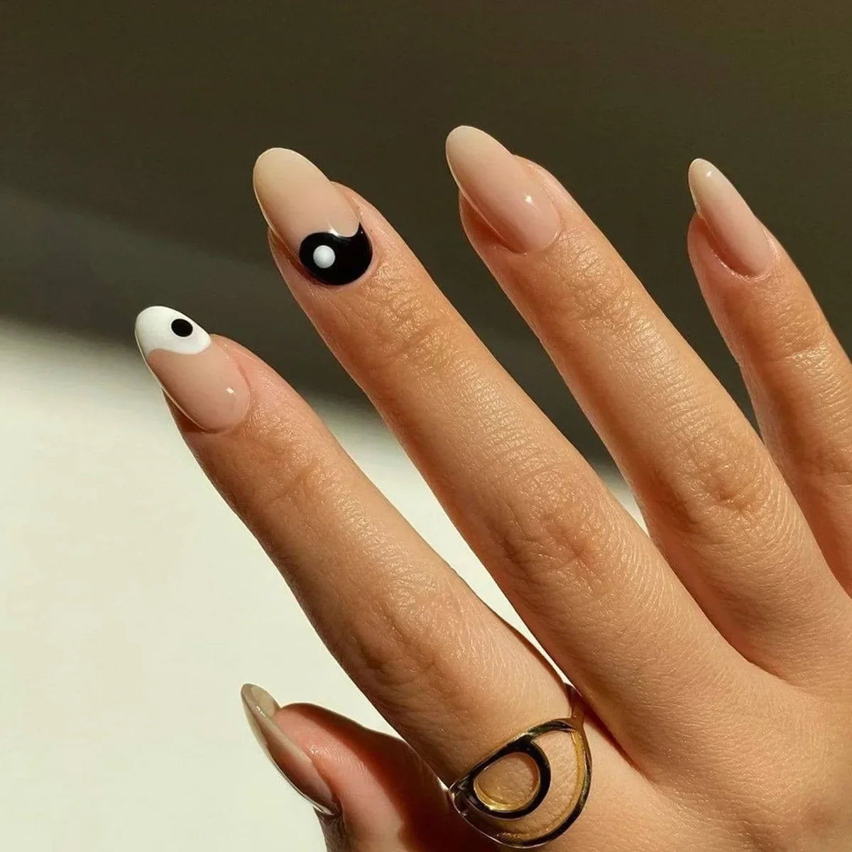 Almond Press On Nail Tips-54