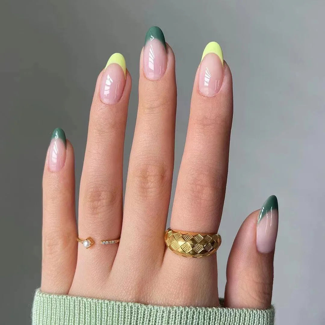 Almond Press On Nail Tips-65
