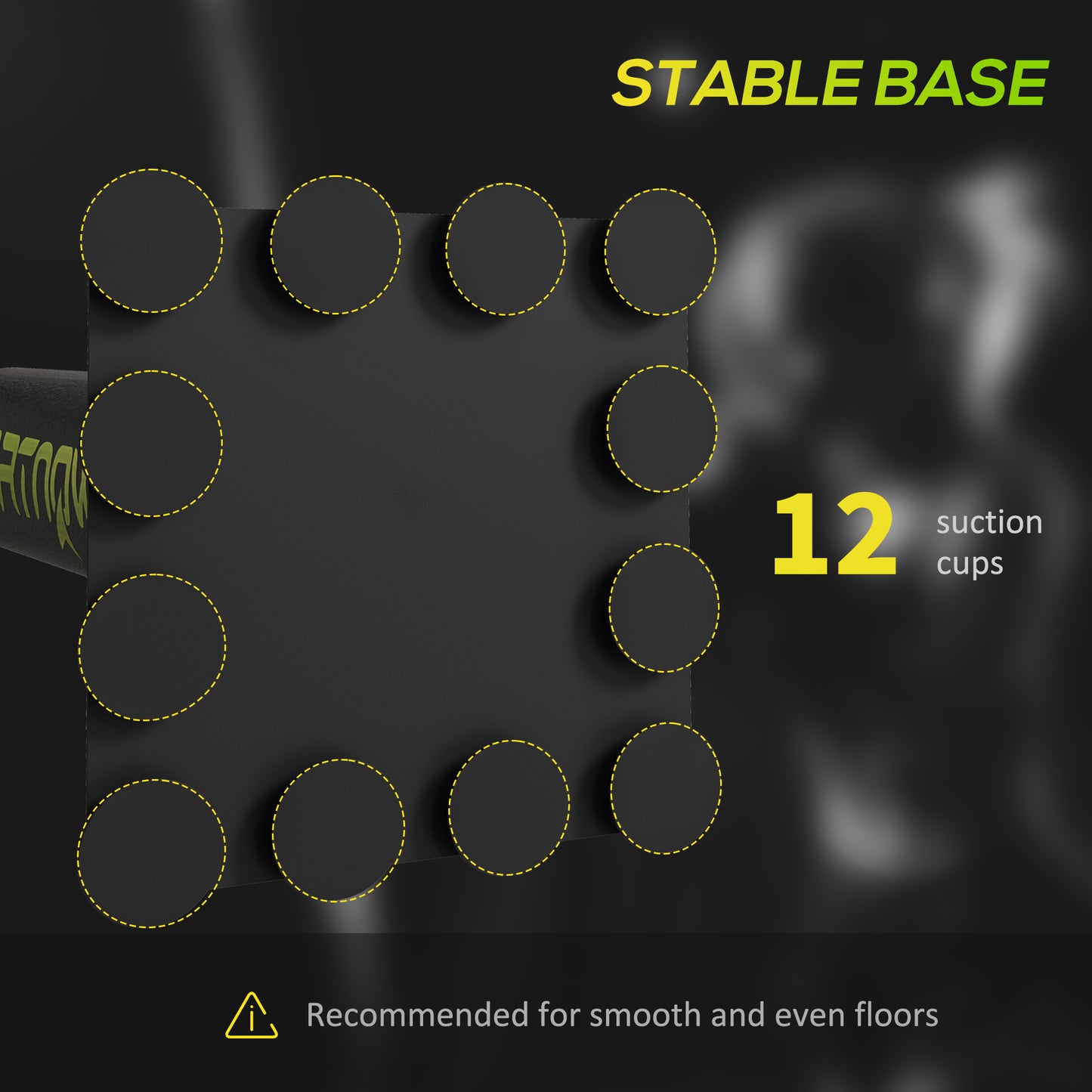 SPORTNOW Boxing Bag, Freestanding Punching Bag, with Reflex Bar, Speed Balls in Black-4