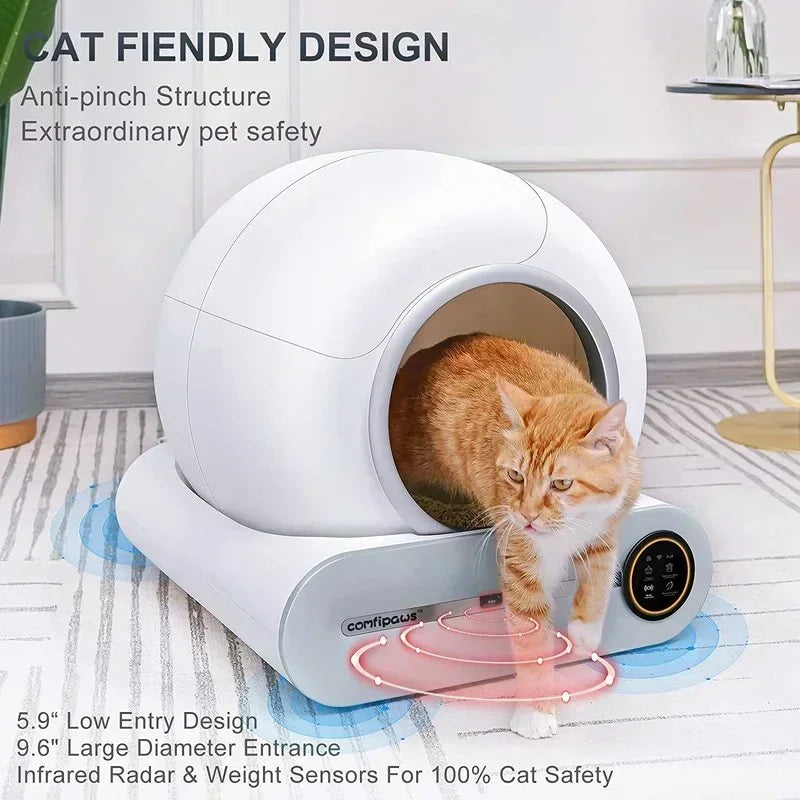 SmartClean 65L Self-Cleaning Cat Litter Box-4