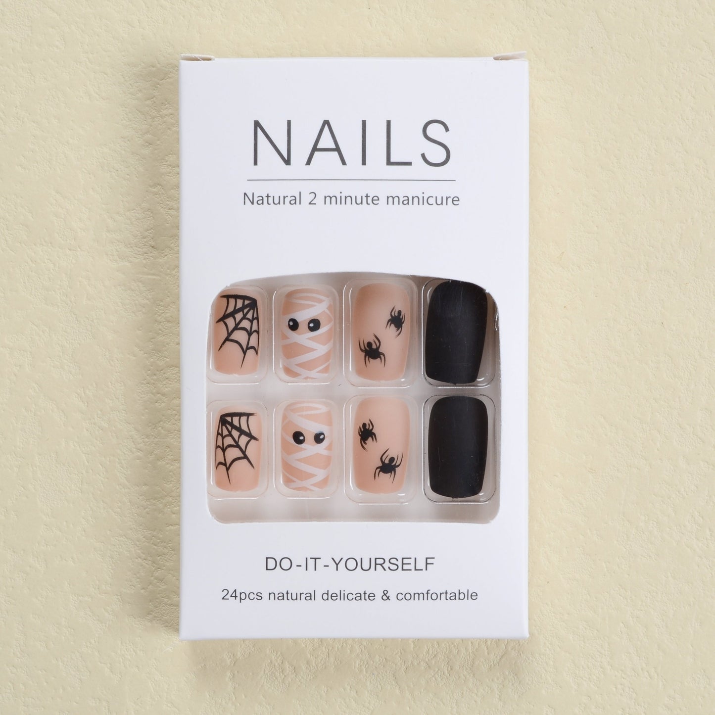 Spider Web Halloween Press On Nails-0