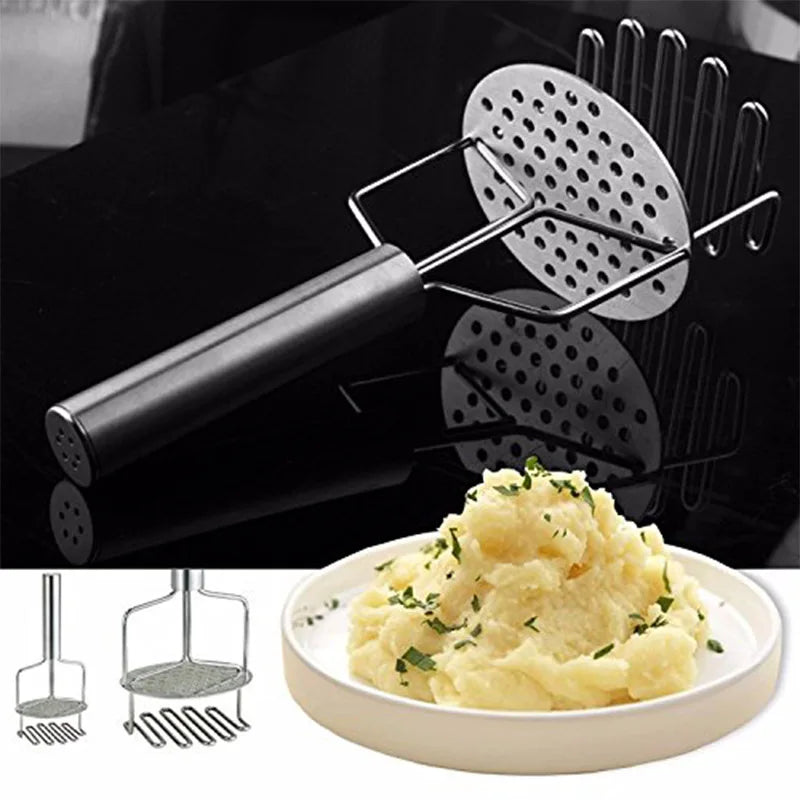 Stainless Steel 2-in-1 Potato Masher & Ricer-1