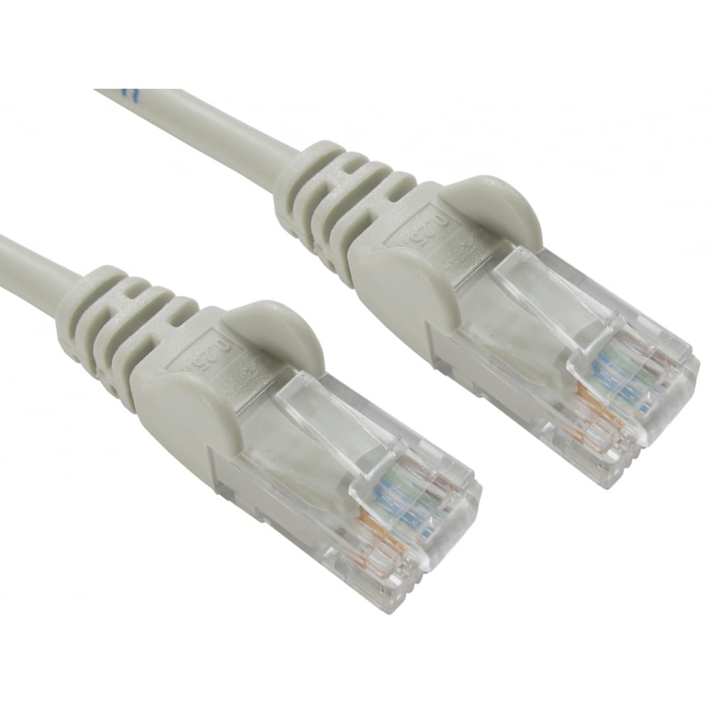 2M Cat5E Patch Lead Moulded Network Cable Grey TRT-602-0