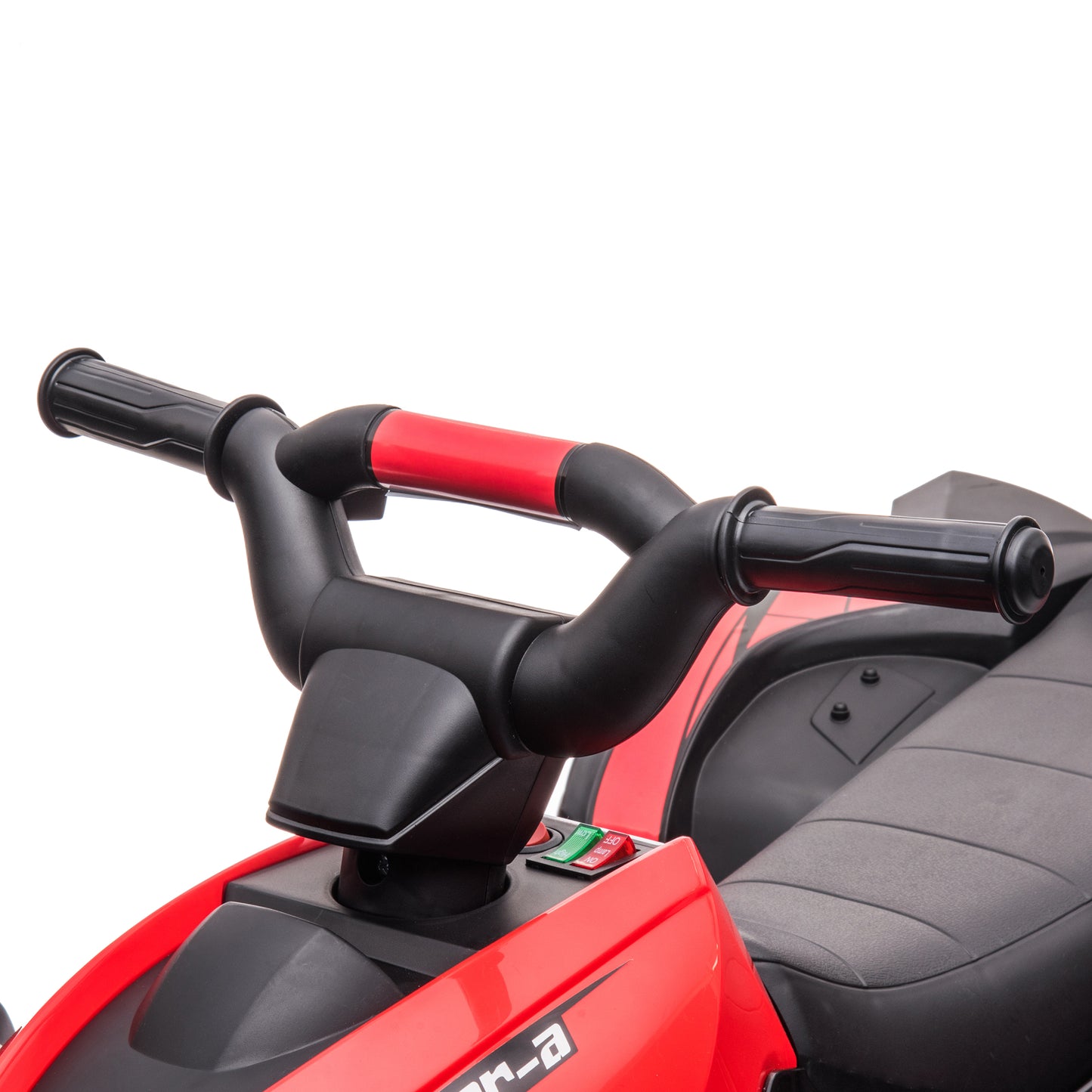 12V Ride-On Quad Bike w/ Music, Horn, for Ages 3-5 Years - Red | HOMCOM-7