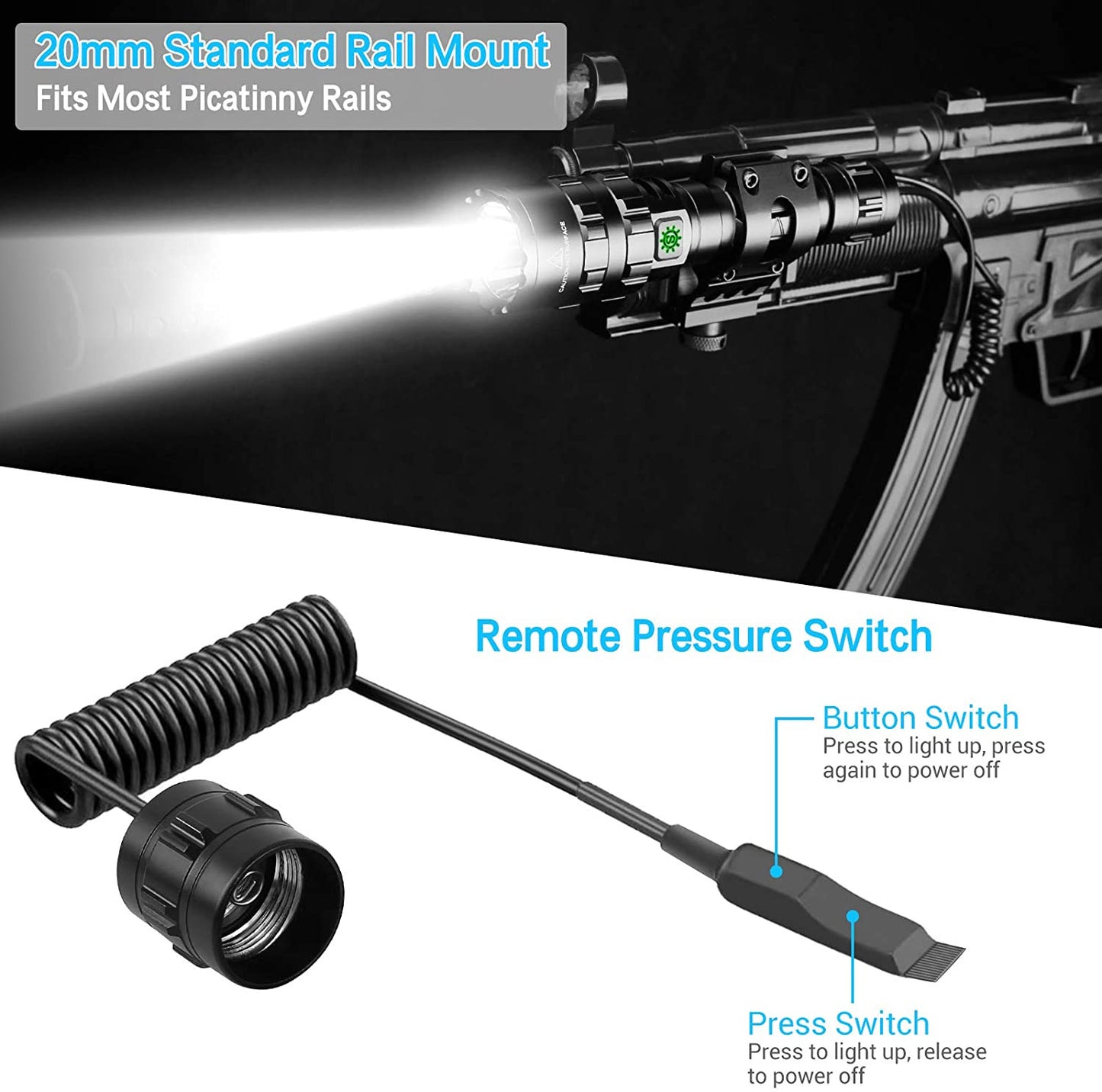 1600 Lumen Tactical Flashlight Outdoor Airsoft-2