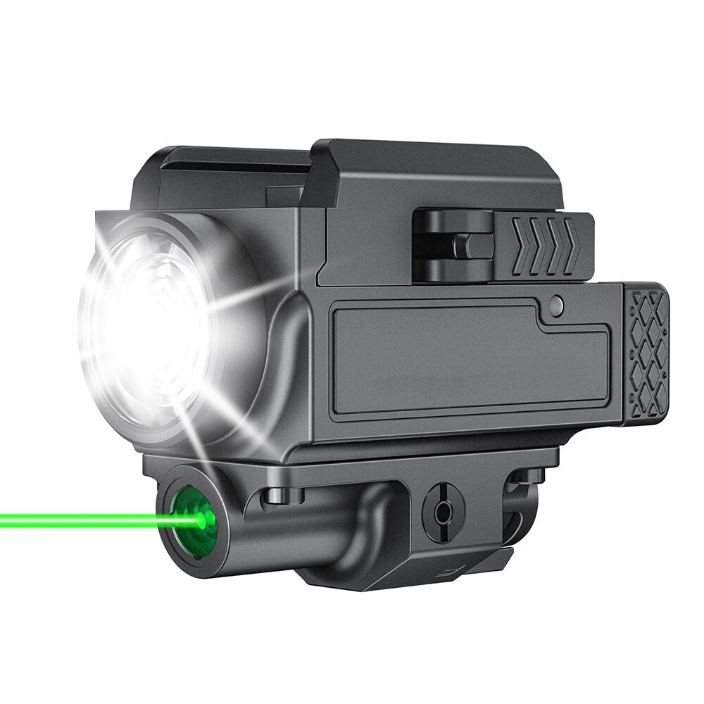 800 Lumens Pistol Light with Green Laser Tactical LED Airsoft-7