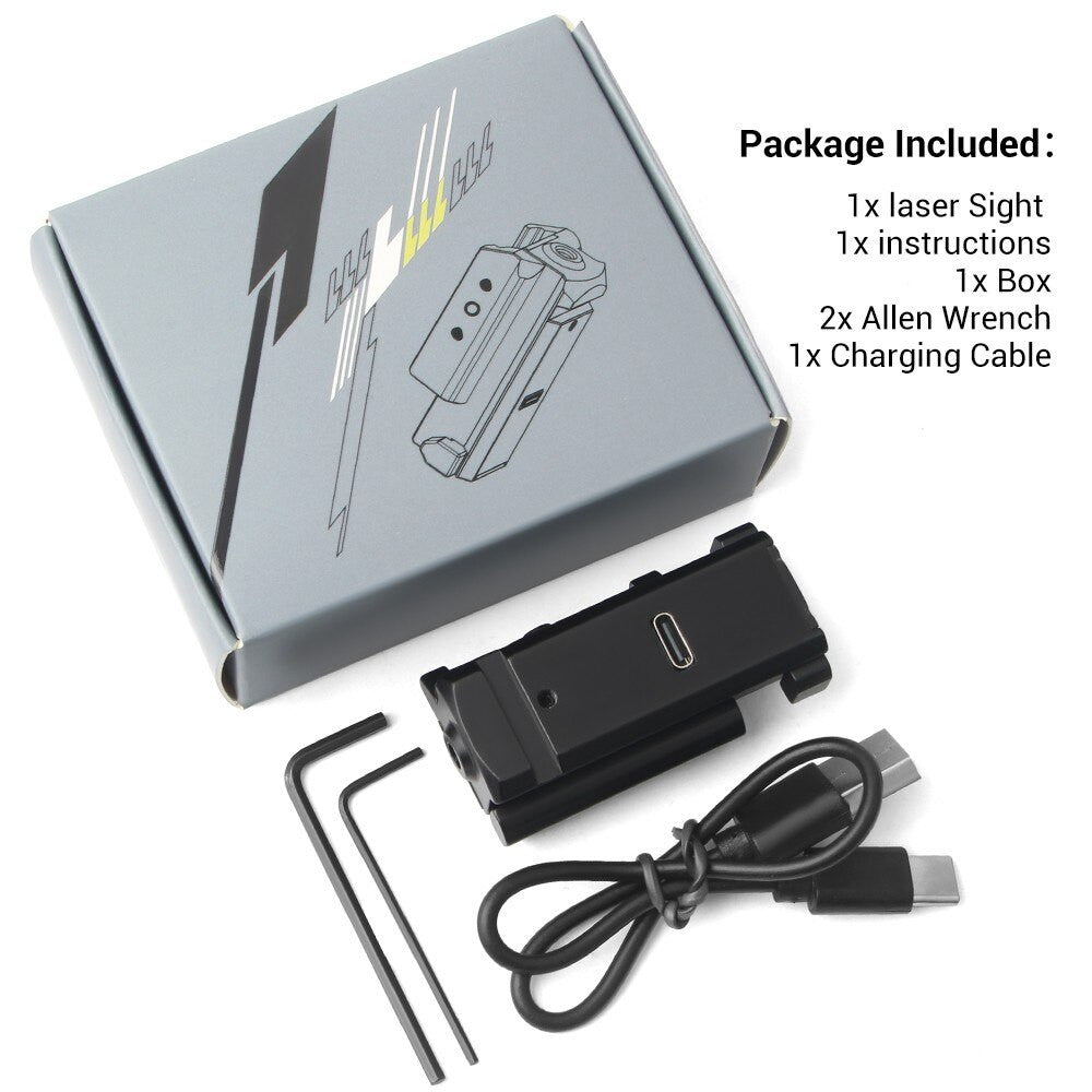 Tactical Laser Sight Pistol USB Rechargeable Green Red Laser Sight Airsoft-4