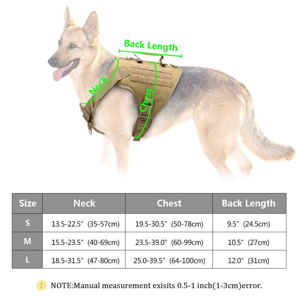 Tactical Harness Military Training Dog Vest-3
