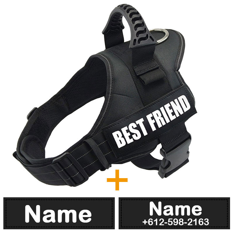 Dog Harness ID Tag Custom Harness-6