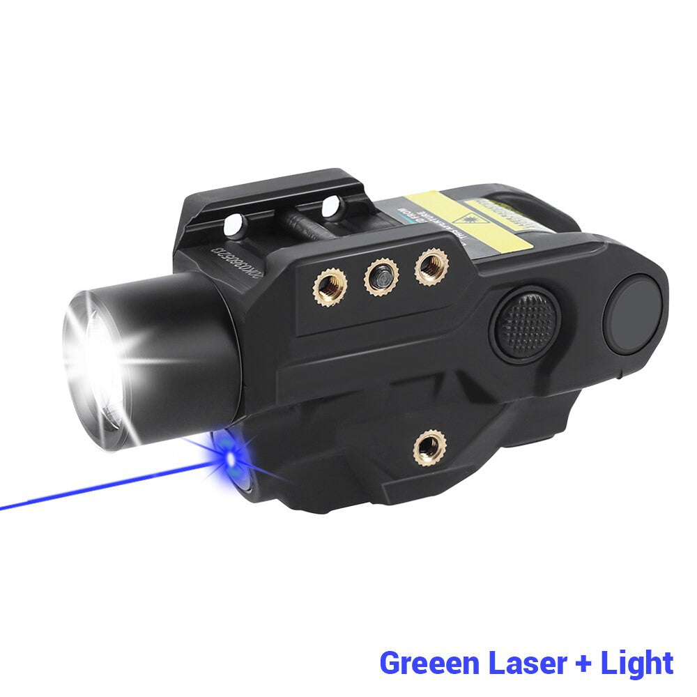 500 Lumens Pistol Light Blue/Green Laser Flashlight Airsoft-8