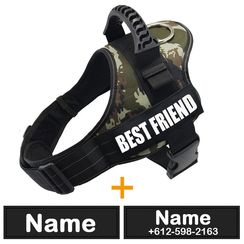 Dog Harness ID Tag Custom Harness-12