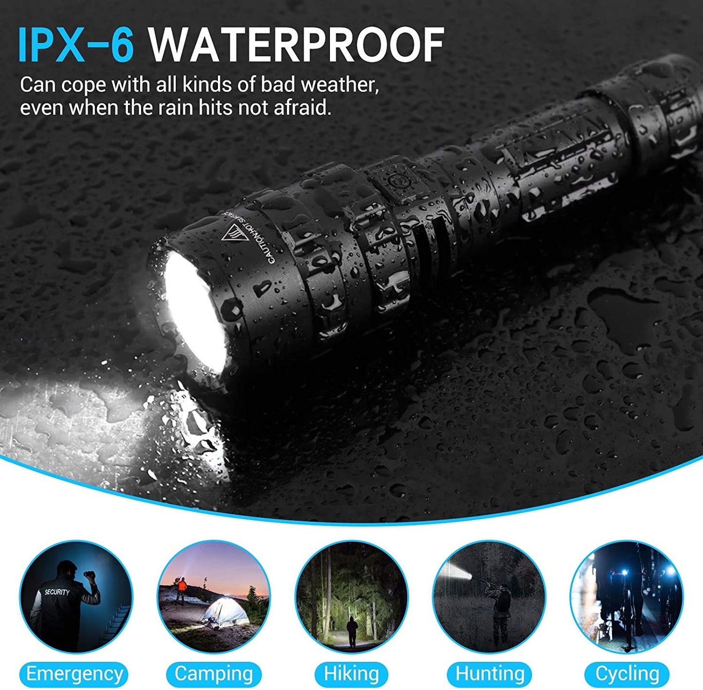 1600 Lumen Tactical Flashlight Outdoor Airsoft-4