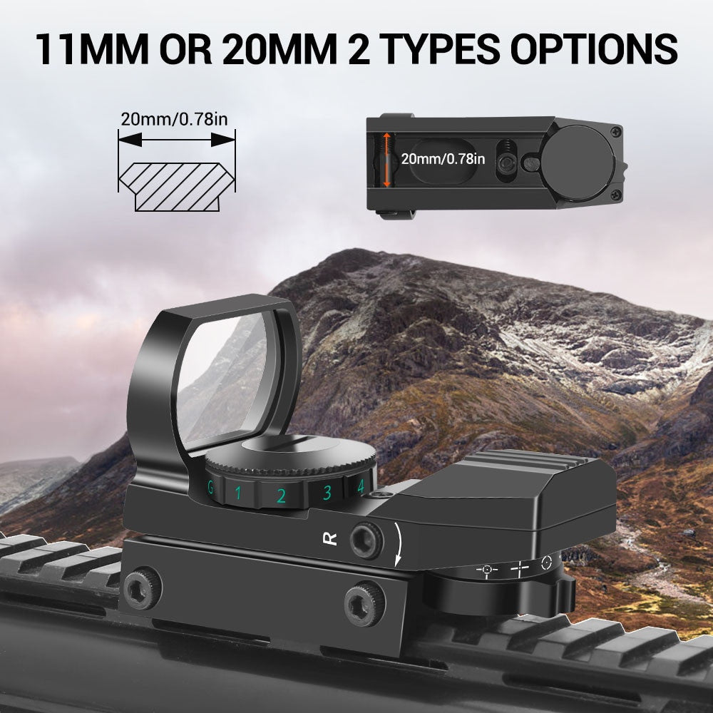Tactical Riflescope Optics Red Green Projected Dot-3