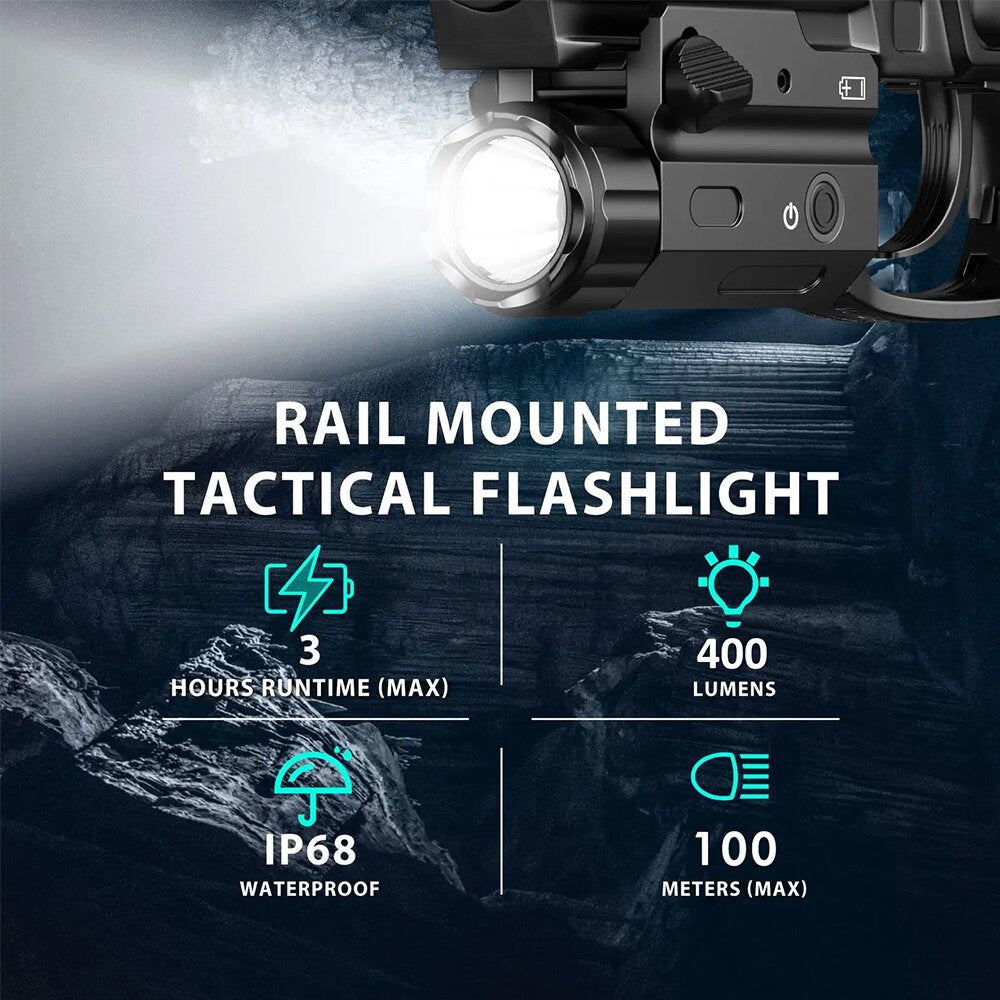 400 Lumens Tactical Flashlight Airsoft-5